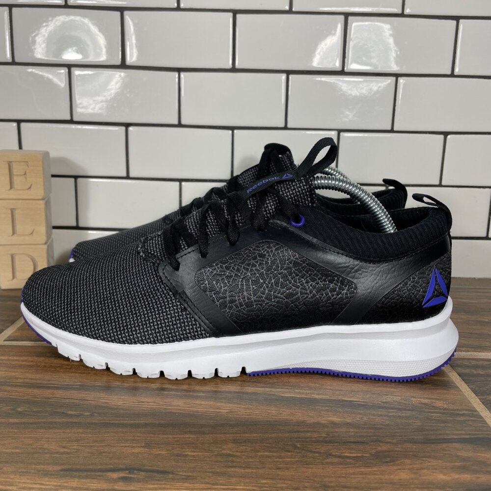 Reebok Print Athlux Shatr Running Shoes Womens Size 10 Black Athletic Sneakers